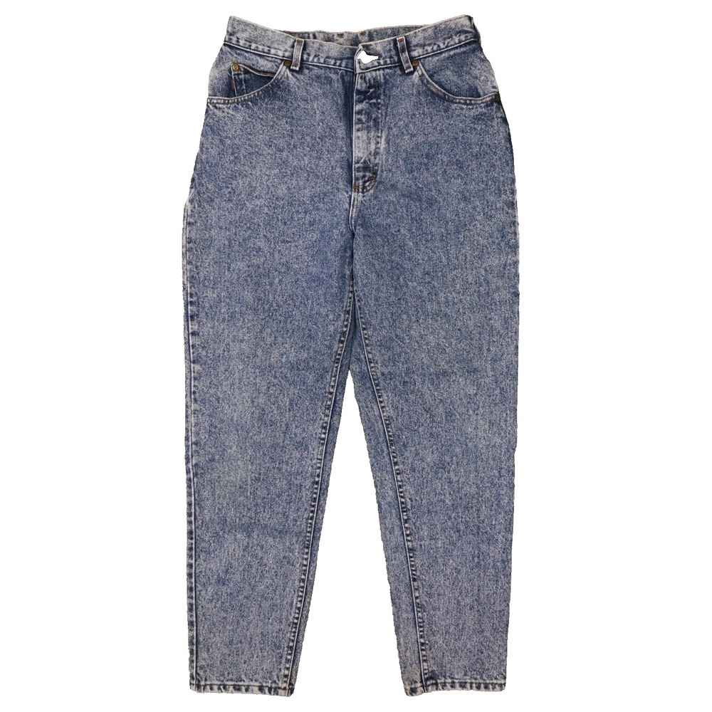 Riders Vintage Women's Medium Stone Washed High Waisted Taper Leg Jeans size 14M